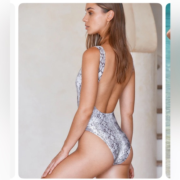 Monday Swimwear Sardinia One Piece Snake P/XS - Picture 3 of 4